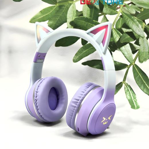 ✨ PM-35 Cat Ear LED Bluetooth Headset – Kids & Adults Favourite 😻