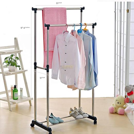 Double Pole Cloth Hanger Stainless