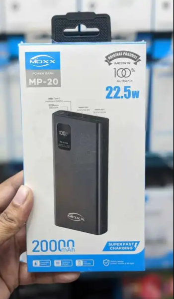 Moxx MP-PB20 Power Bank - 20000mAh - Black