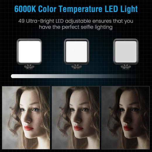 Video -Making Tripod Kit For Live Broadcast 3 In 1 With Microphone, Led Light, Mini Stand & Remote Control, Vloging Kit